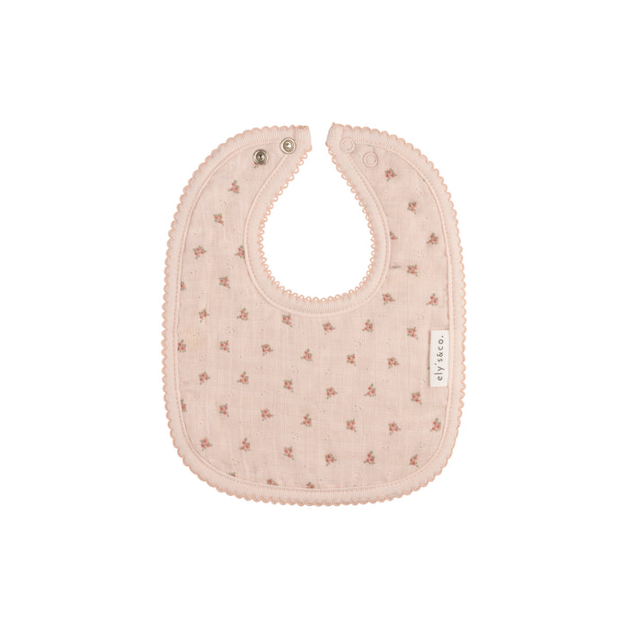 Baby Girl Bib – Pink – Rosebud