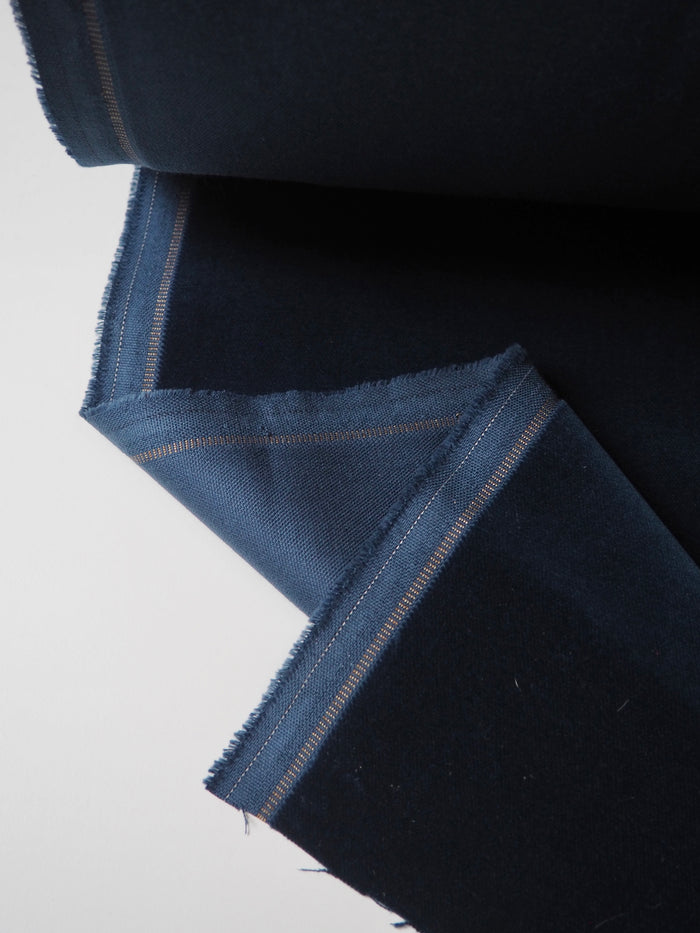 Blue Cotton Velvet