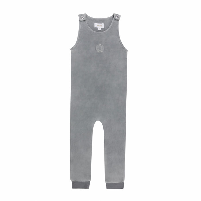 Boys Mockneck Bodysuit & Overall – Blue – Metallic Crest