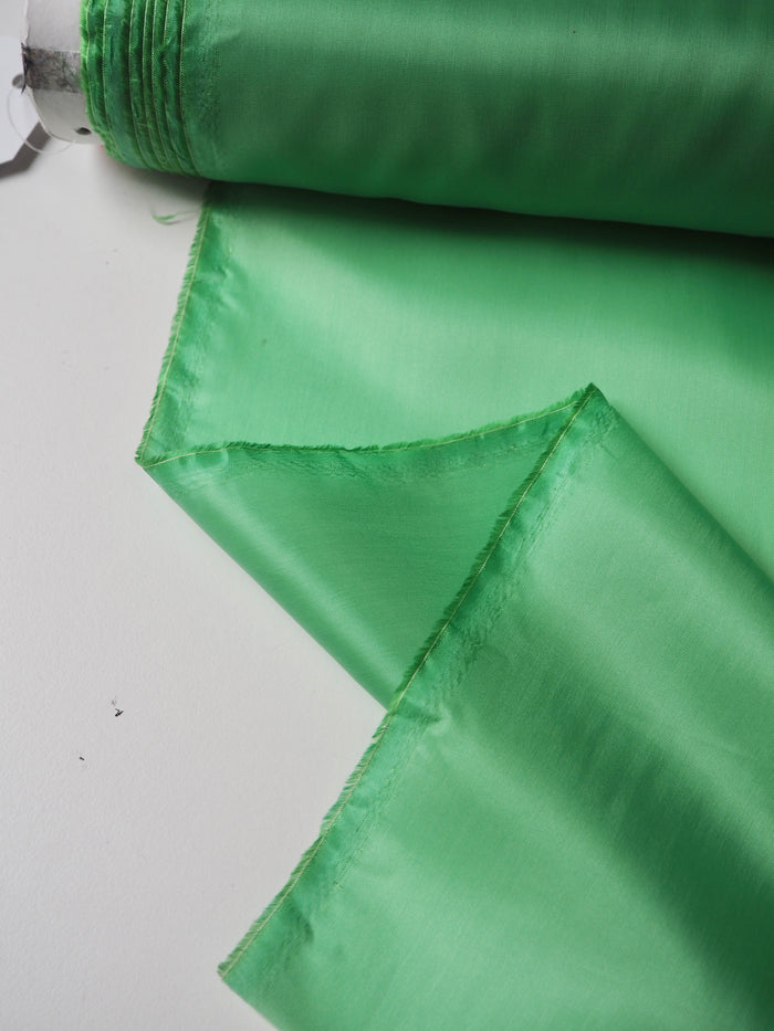Bright Green Viscose Satin Lining