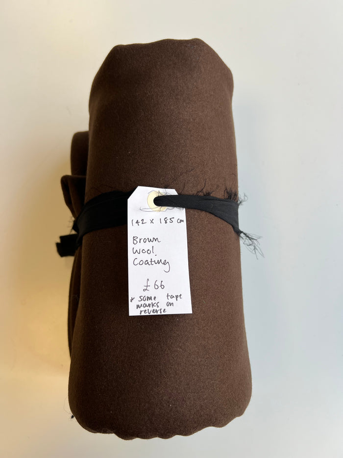 Brown Wool Coating Remnant