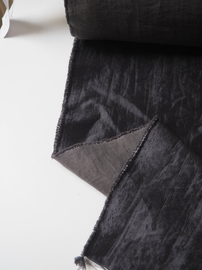 Dark Grey Heavy Sateen