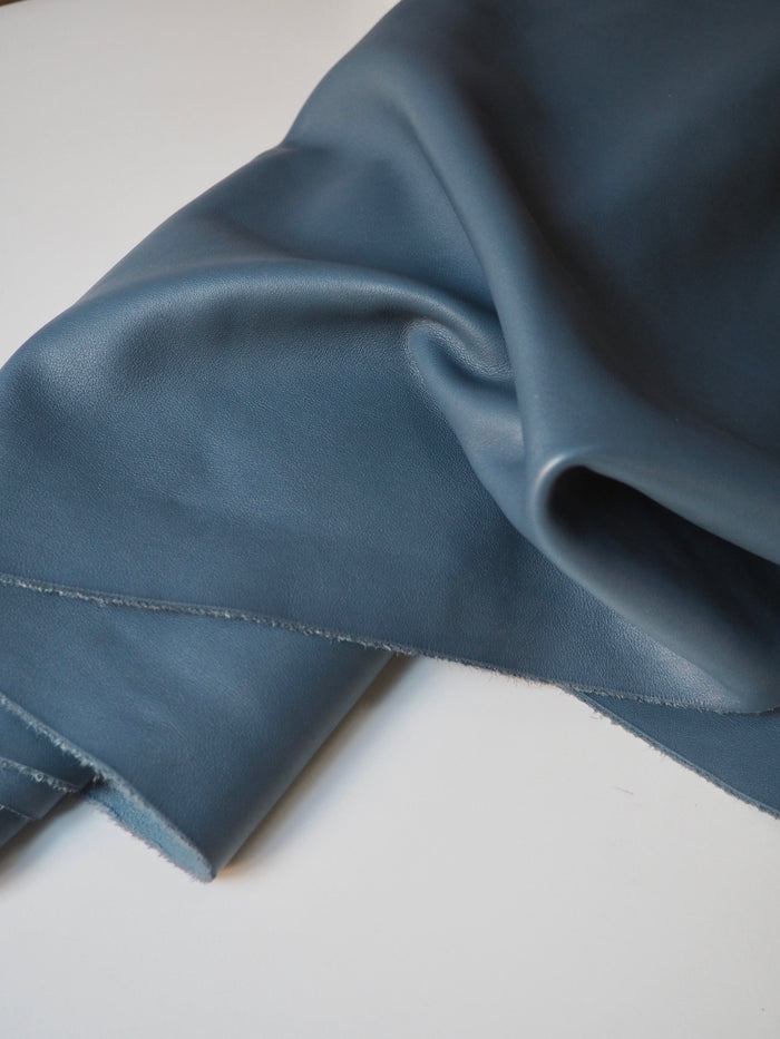 Dusk Blue Top Grain Calfskin