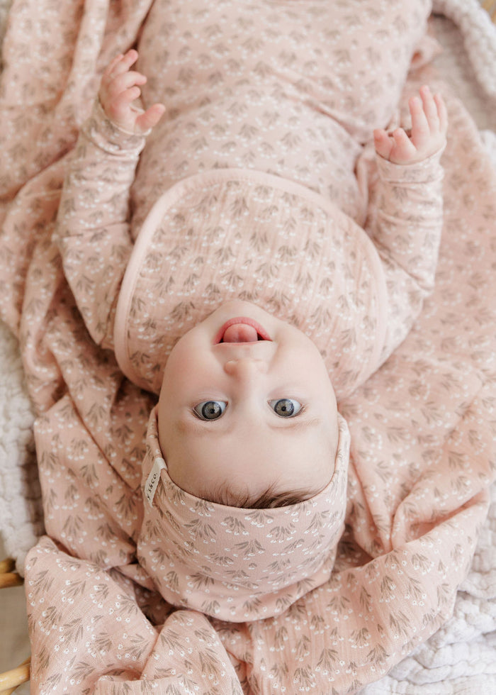 French Terry Blooms Collection - Two Pack Muslin Swaddle