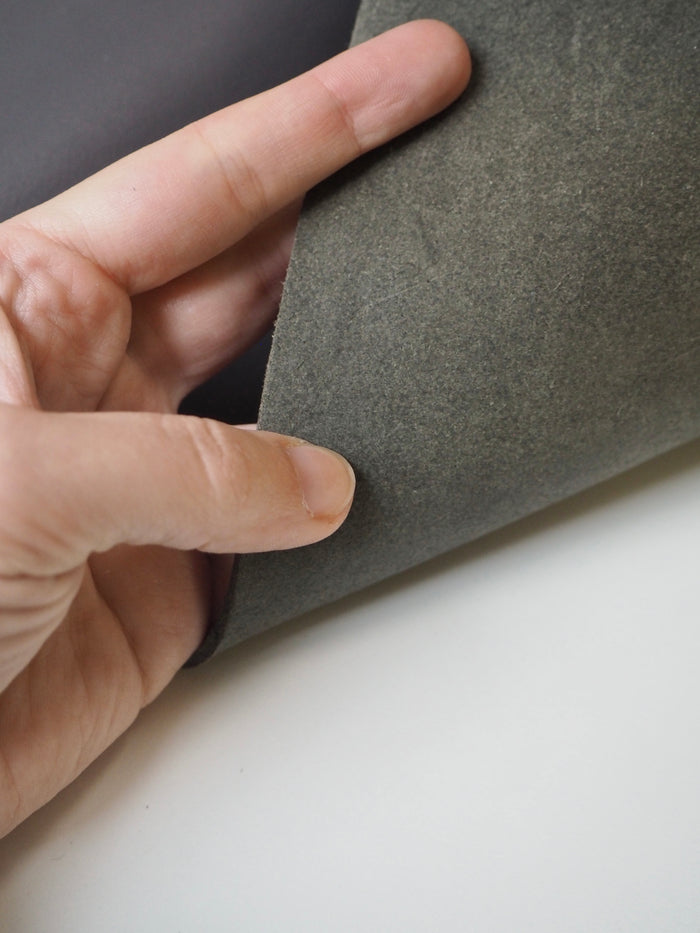Grey Heavy Calfskin