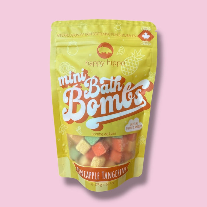 Happy Hippo Pineapple Tangerine Mini Bubble Bombs