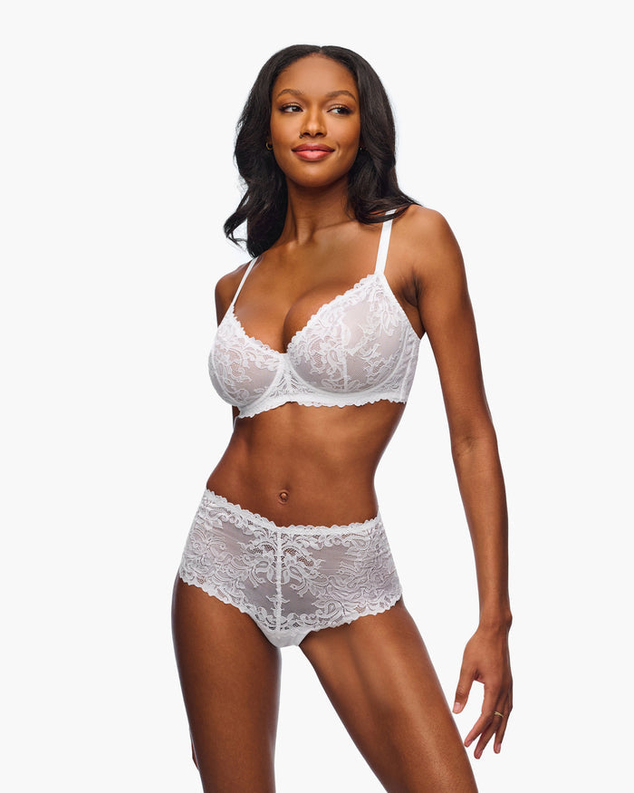 White Hot Pant - Carmela High Rise Cheeky Brief