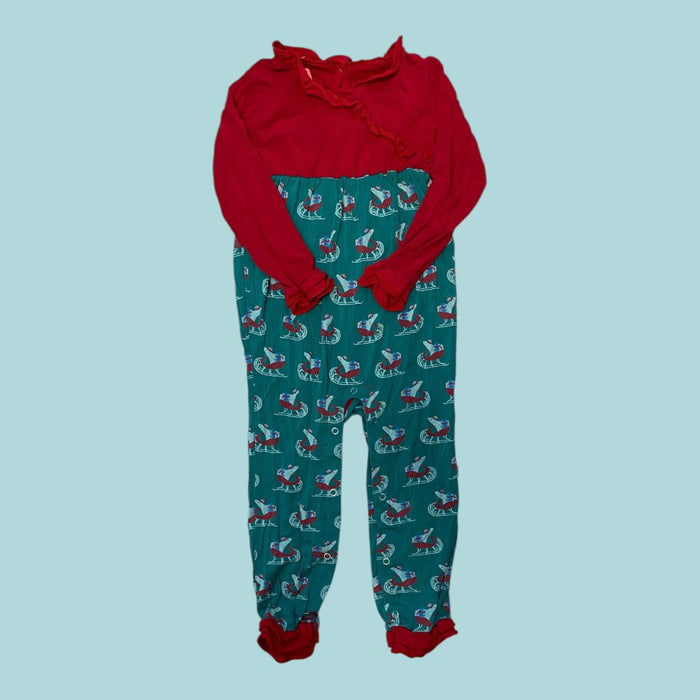 Kickee pants Holiday Romper 2Y