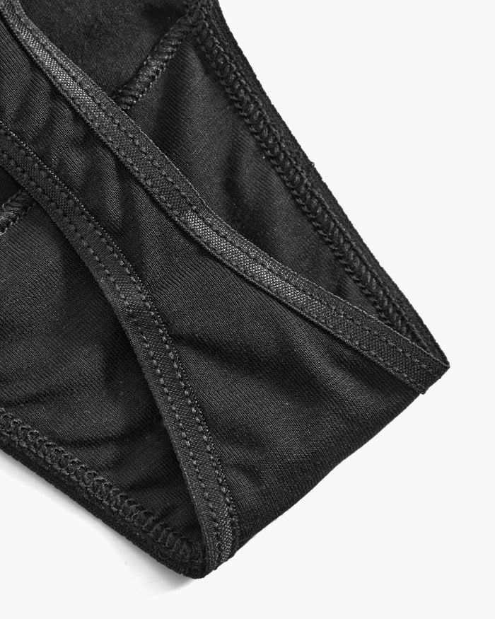 Black Thong - Talco Low Rise Thong