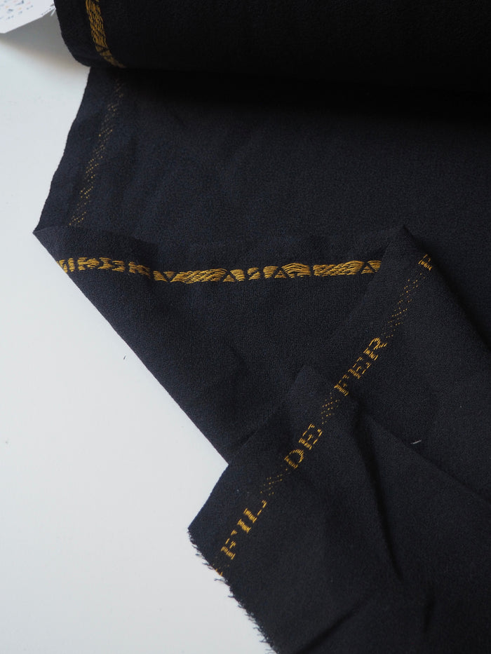 Midnight Wool Crepe