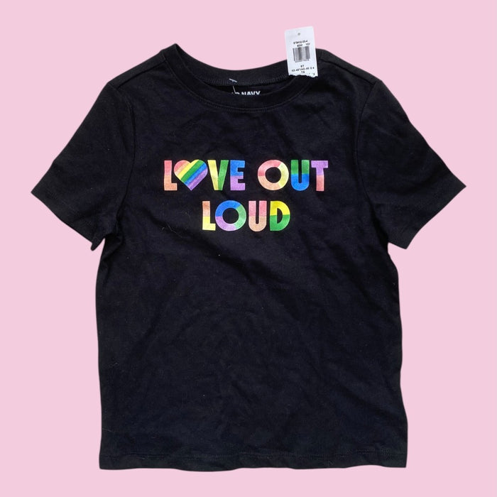old navy love out loud tee 5y nwt