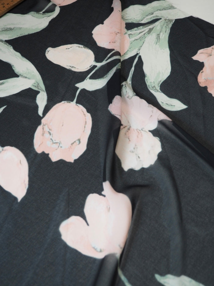 Peach Tulip Chiffon