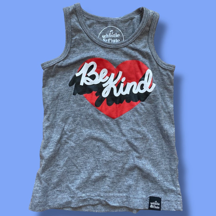 Whistle & Flute Be Kind tank 1-2Y