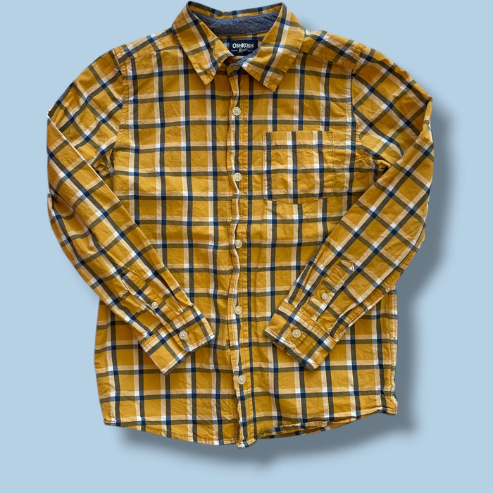 yellow Oshkosh B'gosh button up, 12y