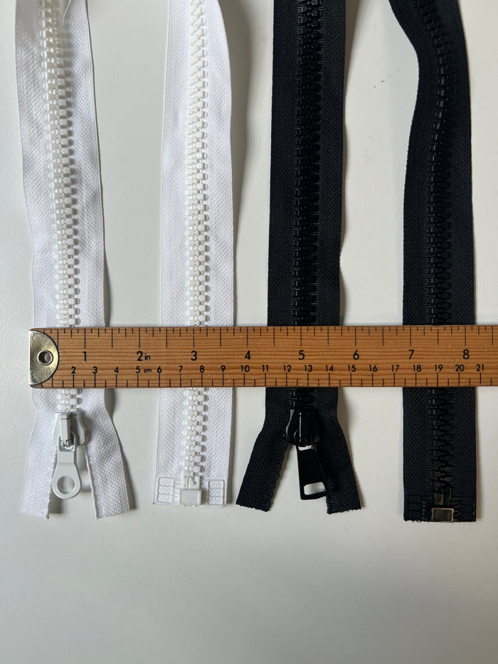 Lampo Open-Ended Large Chunky Plastic Zips 60cm