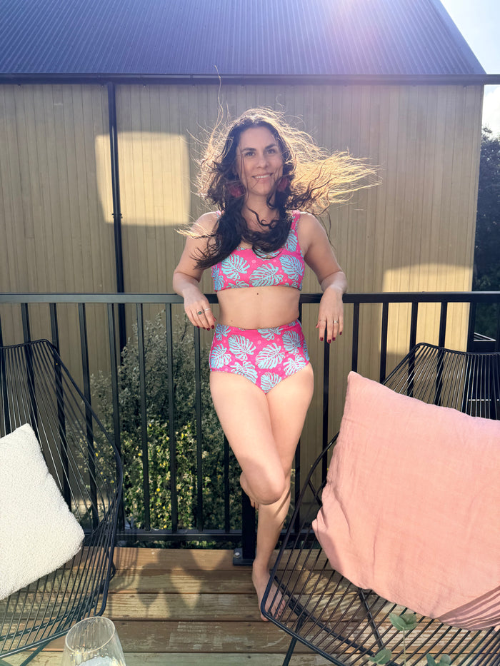 Emily Bikini Set in Bubblegum Pink