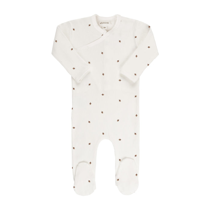 Acorn Zipper Footie
