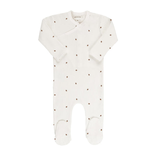 Acorn Zipper Footie