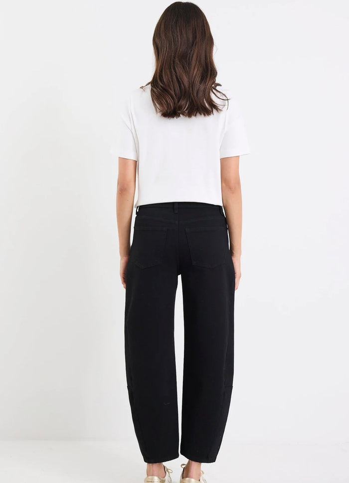 Among The Brave Graduate Barrel Jeans Jet Black