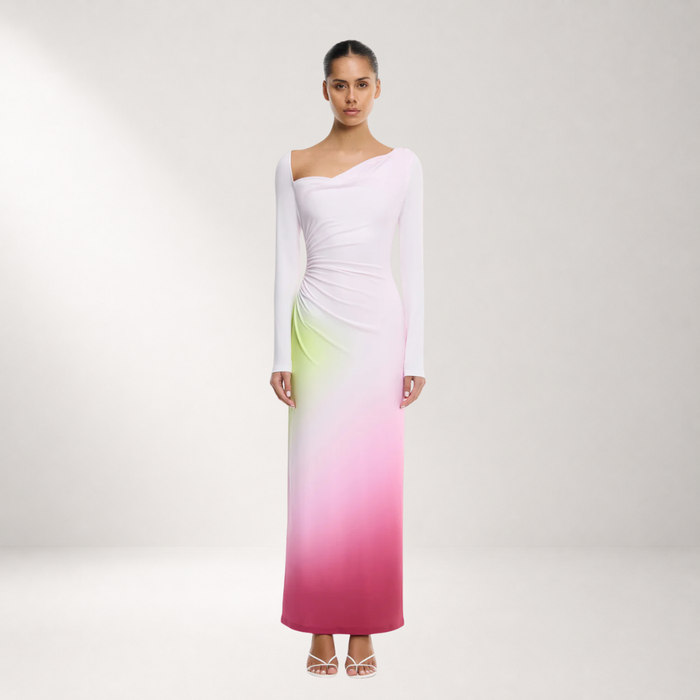 AMREN LONG SLEEVE MAXI DRESS