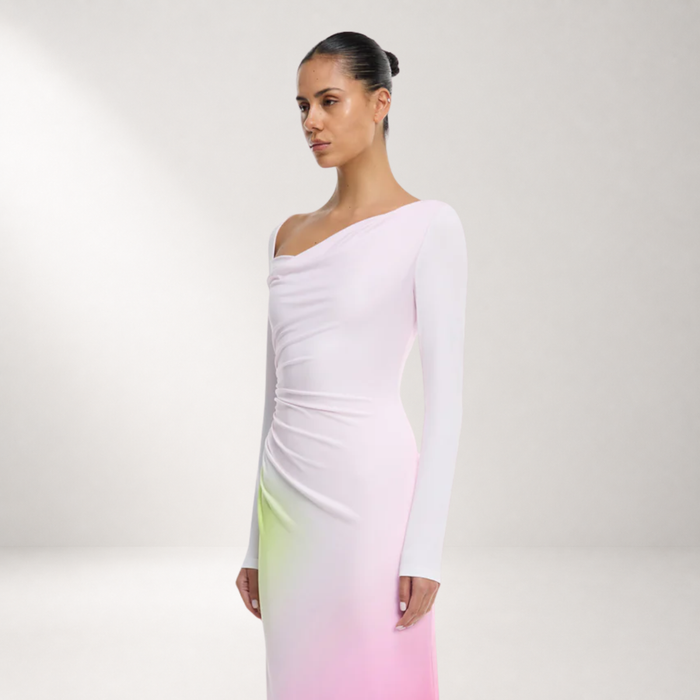 AMREN LONG SLEEVE MAXI DRESS