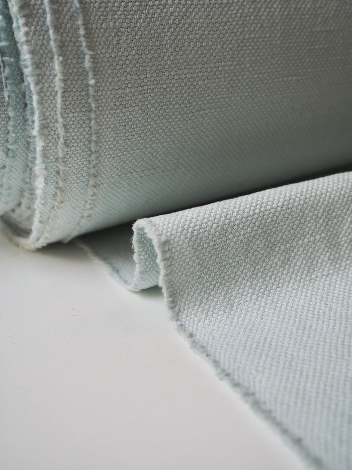 Aqua Basketweave Linen/Cotton