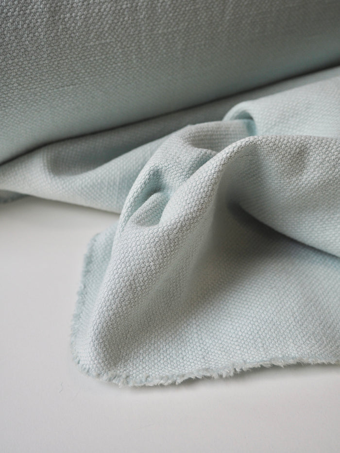 Aqua Basketweave Linen/Cotton