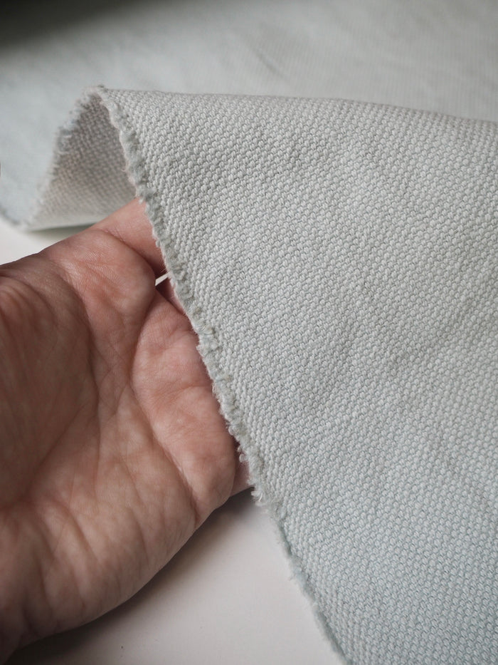 Aqua Basketweave Linen/Cotton