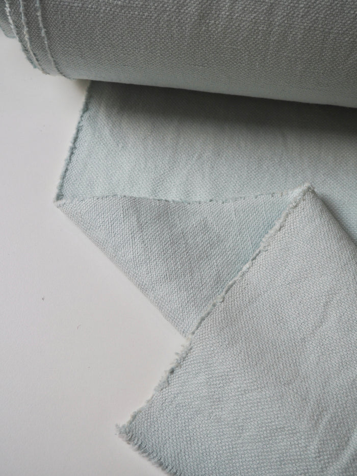Aqua Basketweave Linen/Cotton
