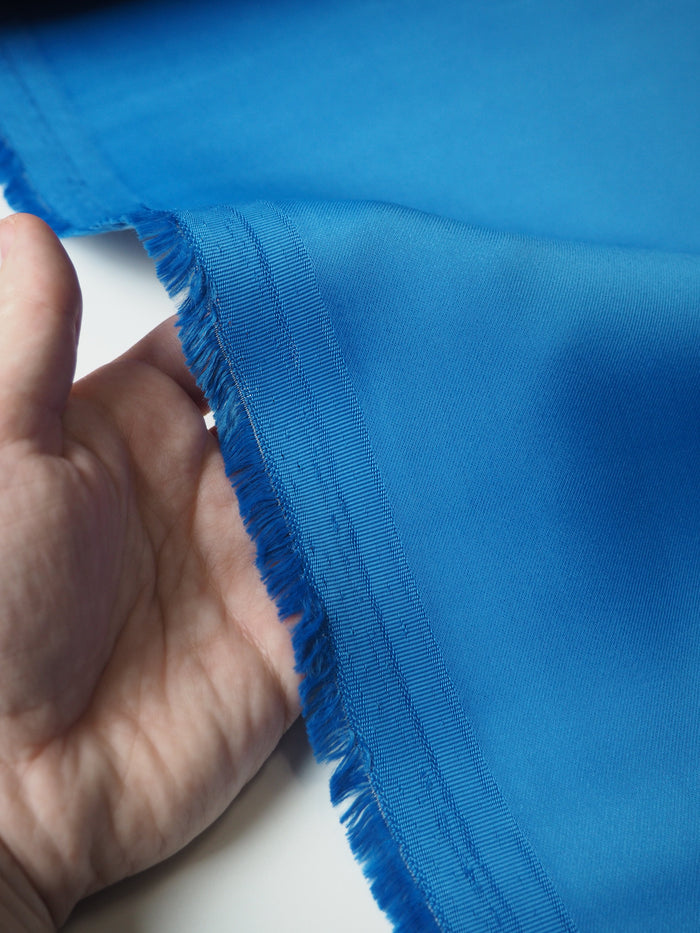 Azure Heavy Viscose Satin
