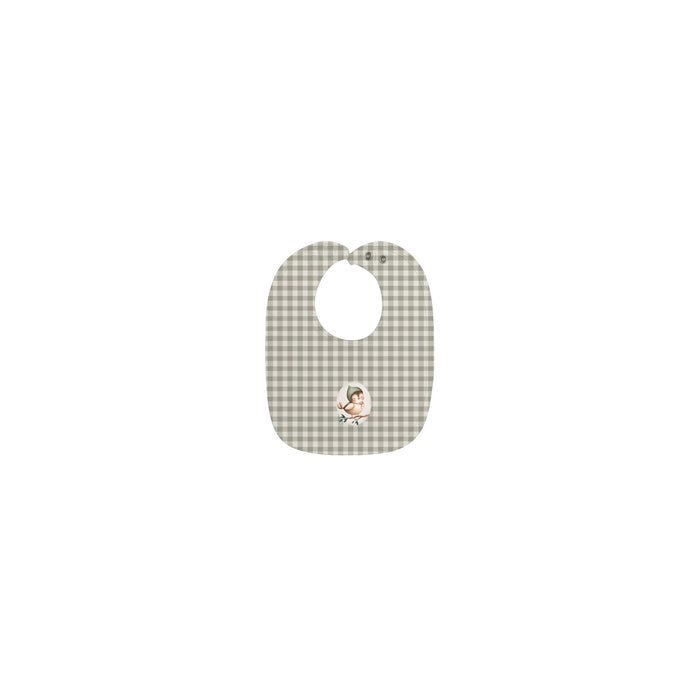 Baby Bib - Sage - Gingham Owl