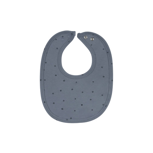 Baby Boy Bib – Blue – Clover Print