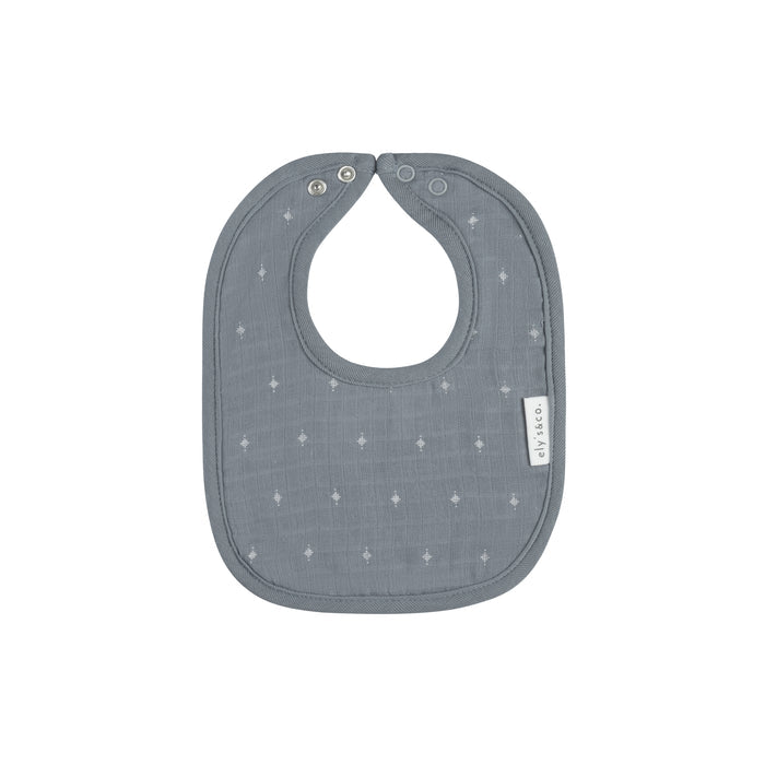 Baby Boy Bib – Blue – Diamond