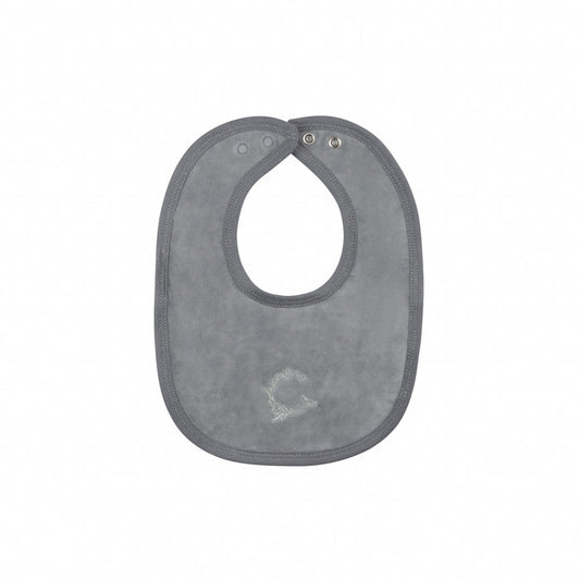 Baby Boy Bib – Blue – Metallic Wreath