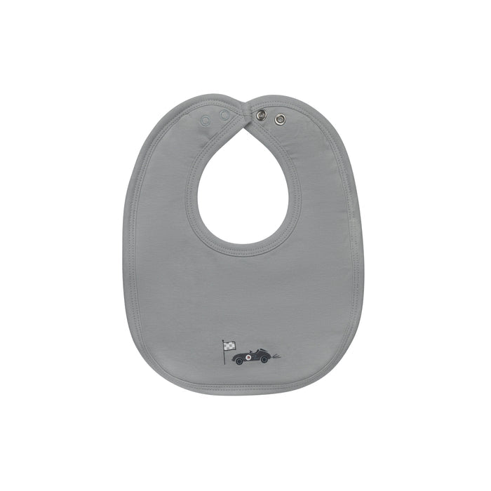 Baby Boy Bib – Blue – Race Car