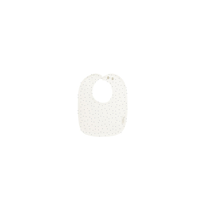 Baby Boy Bib – Ivory Boy – Bunny Pin Dot