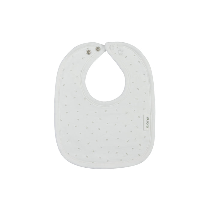 Baby Boy Bib – Ivory Boy – Floral Leaf