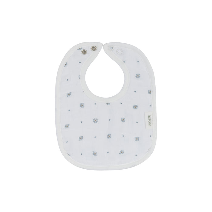 Baby Boy Bib – Ivory Boy – Geometric Floral