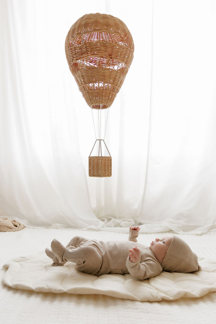 Baby Boy Bib – Tan – Speckled Bunny