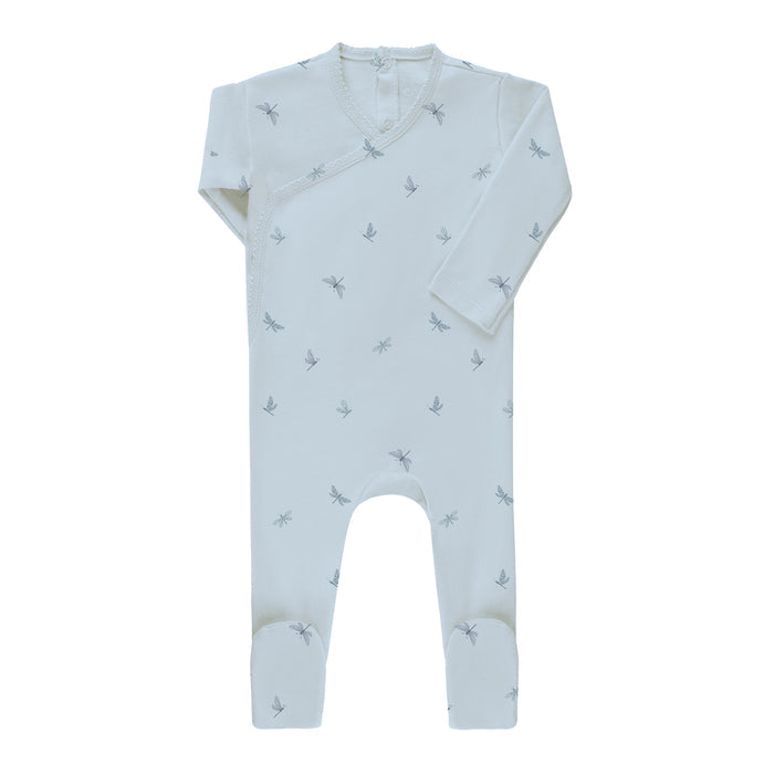 Baby Boy Footie – Blue – Dragonfly