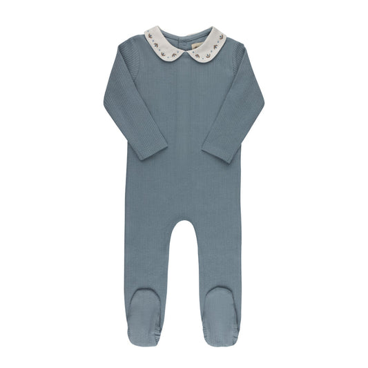 Baby Boy Footie – Blue – Keepsake Collection