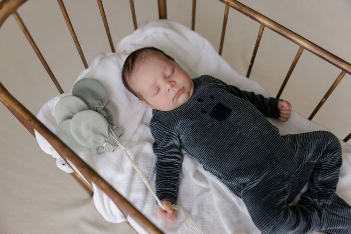 Baby Boy Footie – Blue – Stripe