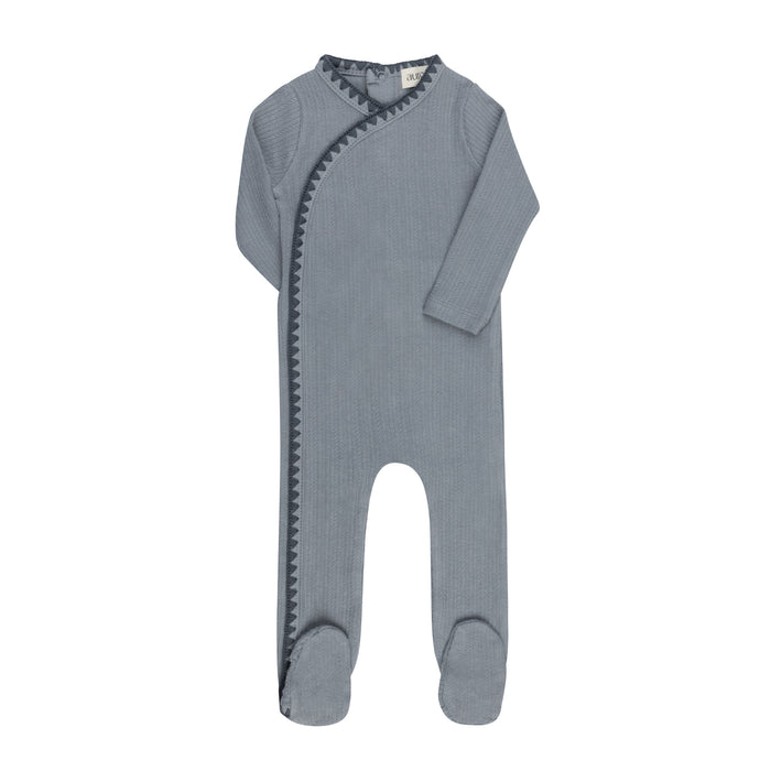 Baby Boy Footie – Blue – Whipstitch