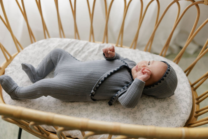 Baby Boy Footie – Blue – Whipstitch