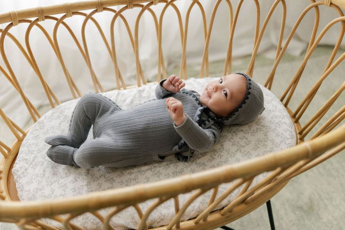 Baby Boy Footie – Blue – Whipstitch