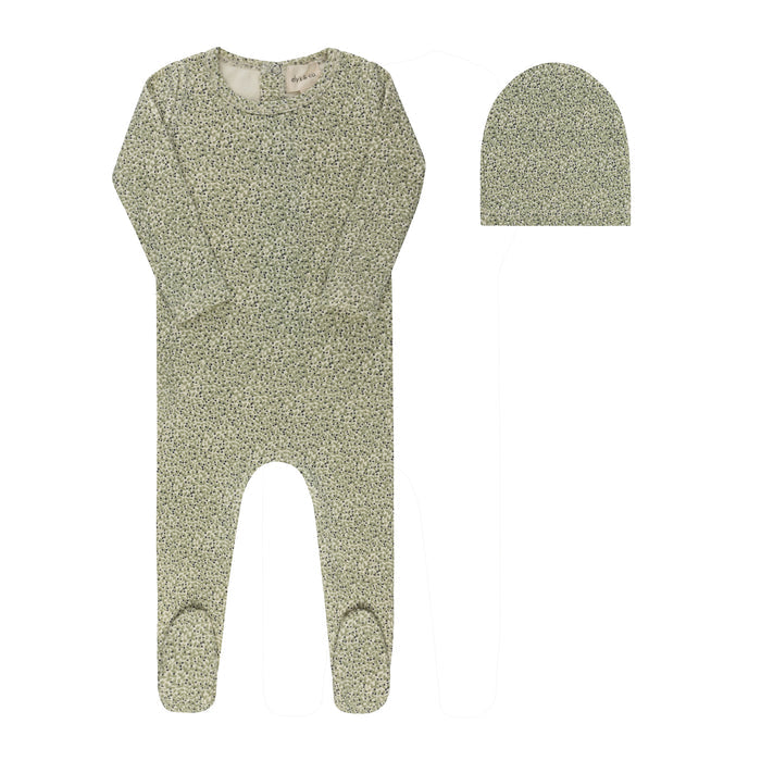Baby Boy Footie & Hat – Ivory boy – Berry