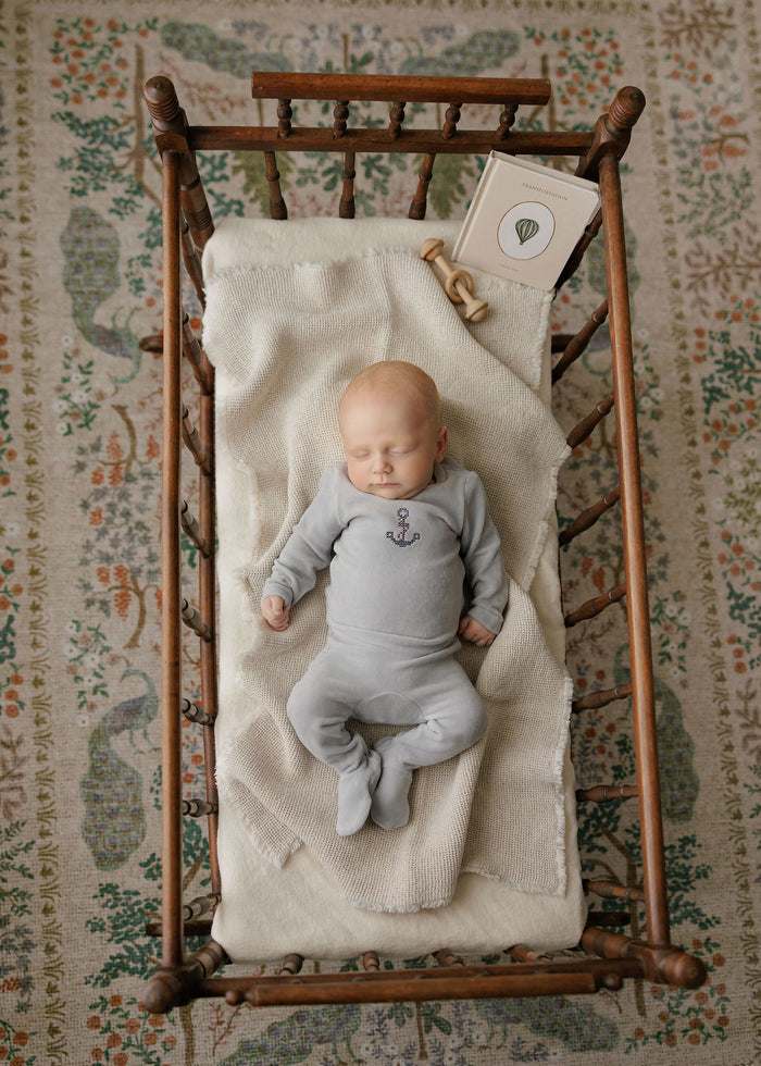 Baby Boy Layette Set – Blue – Cross Stitch