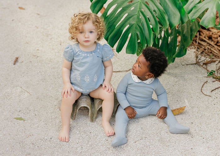 Baby Boy Layette Set – Blue – Keepsake Collection