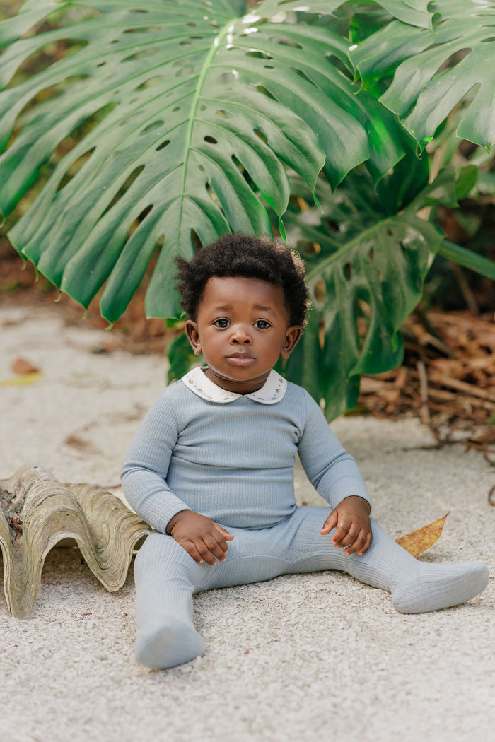 Baby Boy Layette Set – Blue – Keepsake Collection