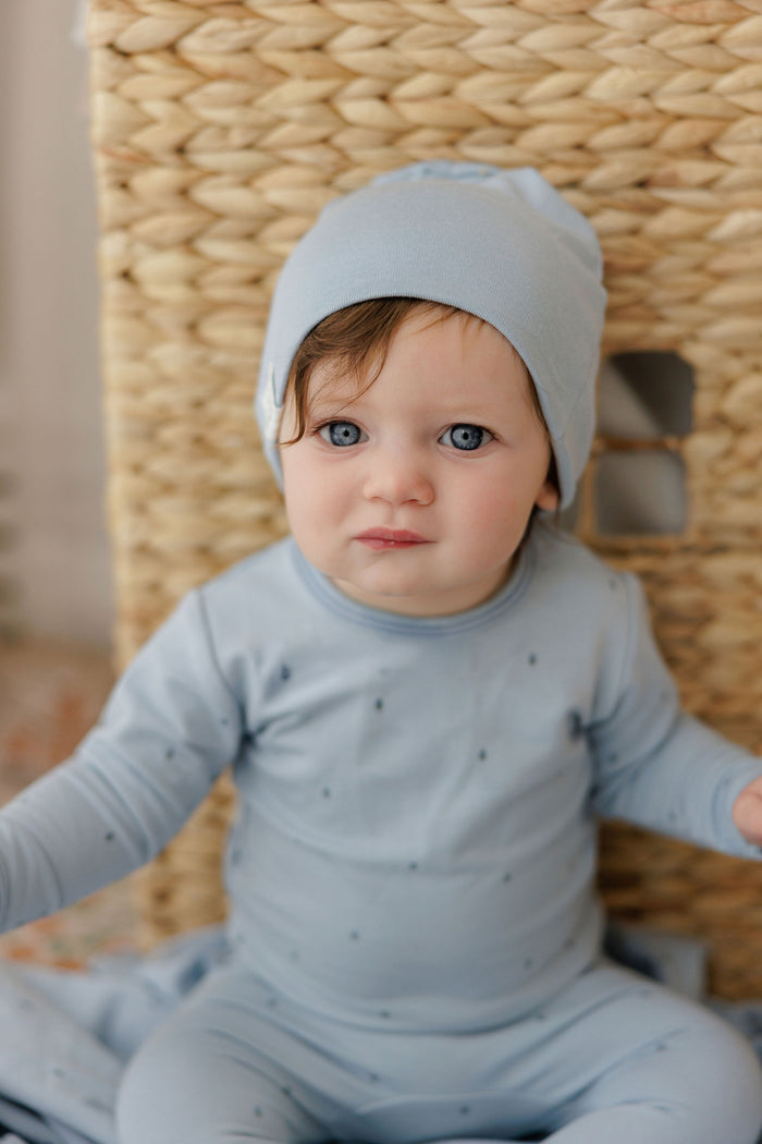 Baby Boy Layette Set – Blue – Vintage Floral